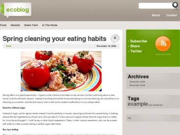 ecoblog theme