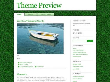 green-grass theme